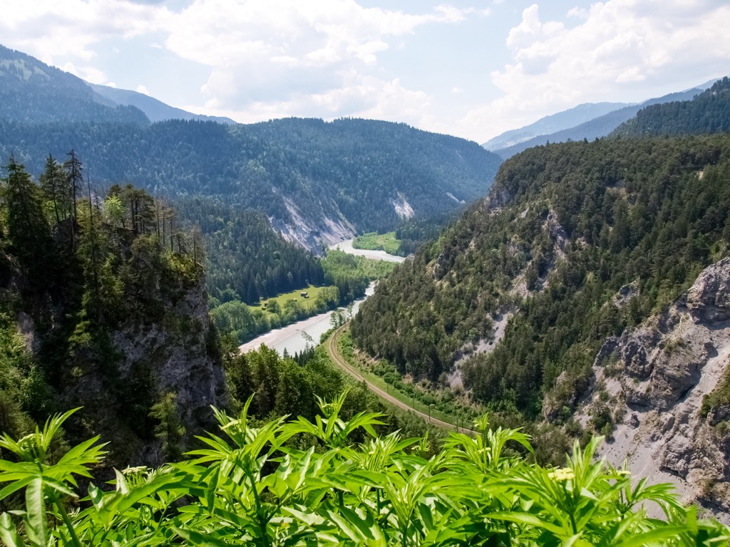 The Ruinaulta, nicknamed the Swiss Grand Canyon. Surselva