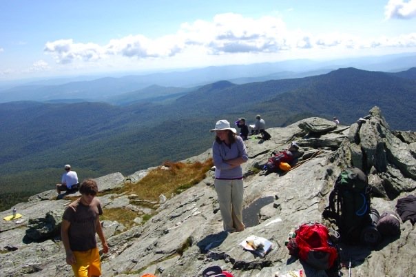 A busy day on the top of Camels' Hump