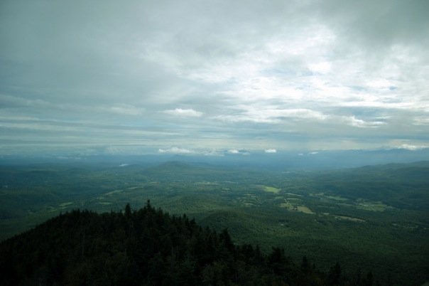 A storm approaching the Belvidere Mountain fire tower