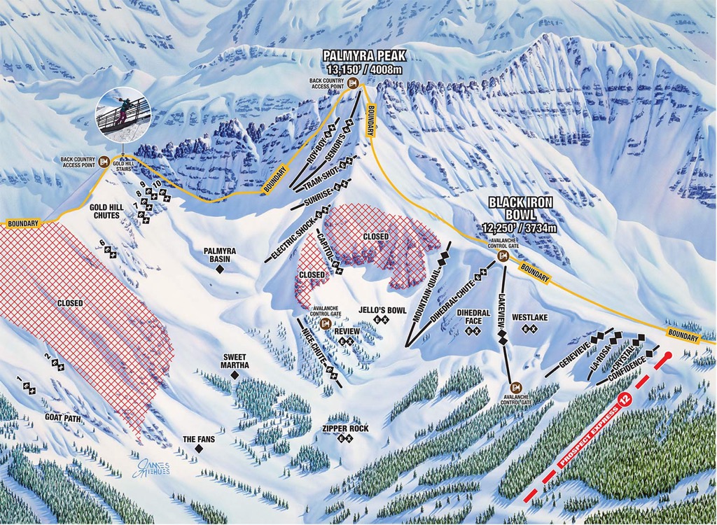 Prospect Bowl. Telluride Ski Resort. Photo: Sergei Poljak