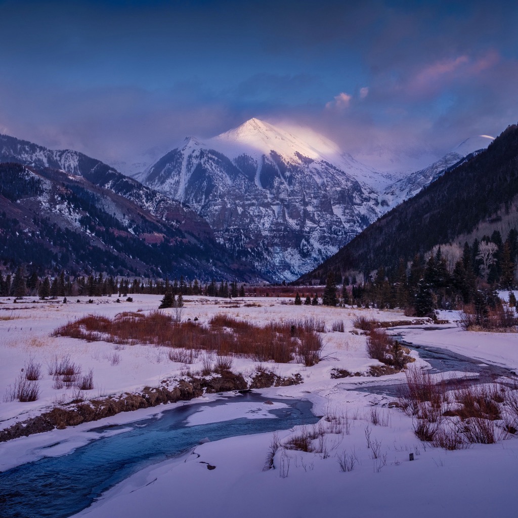 The Telluride valley floor in winter Telluride Ski Resort. Photo: Sergei Poljak