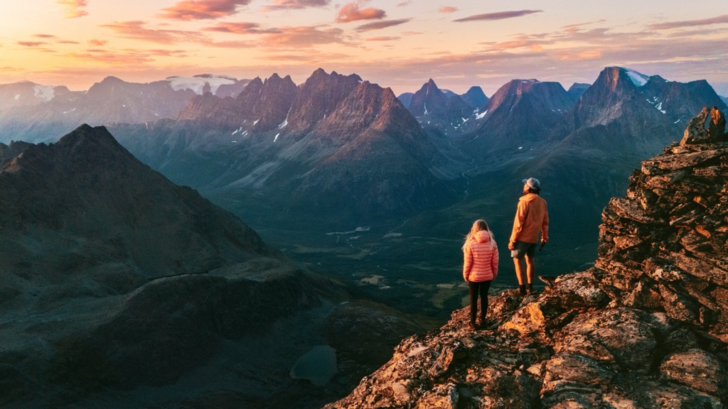 The hiking in this region is truly unlimited. Lyngen Alps pictured. Troms og Finnmark