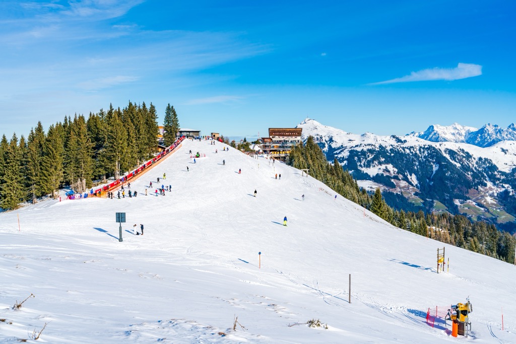 The Hahnenkamm within KitzSki. Tyrol Schistose Alps