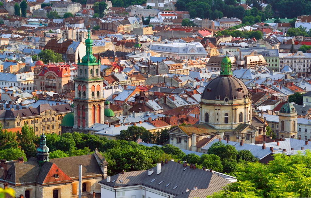 Lviv’s old city, Ukrain