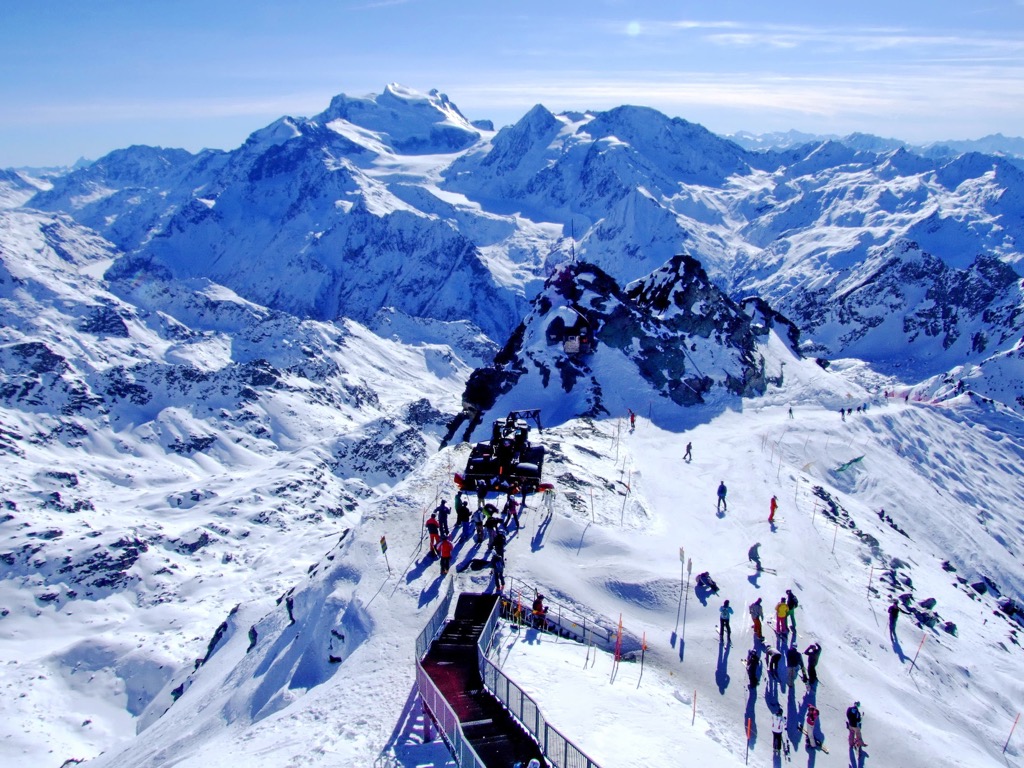Verbier ski area, Switzerland