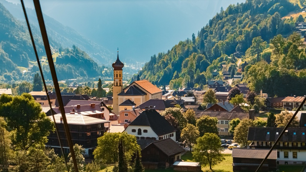 Schruns in summer. Verwall Alps