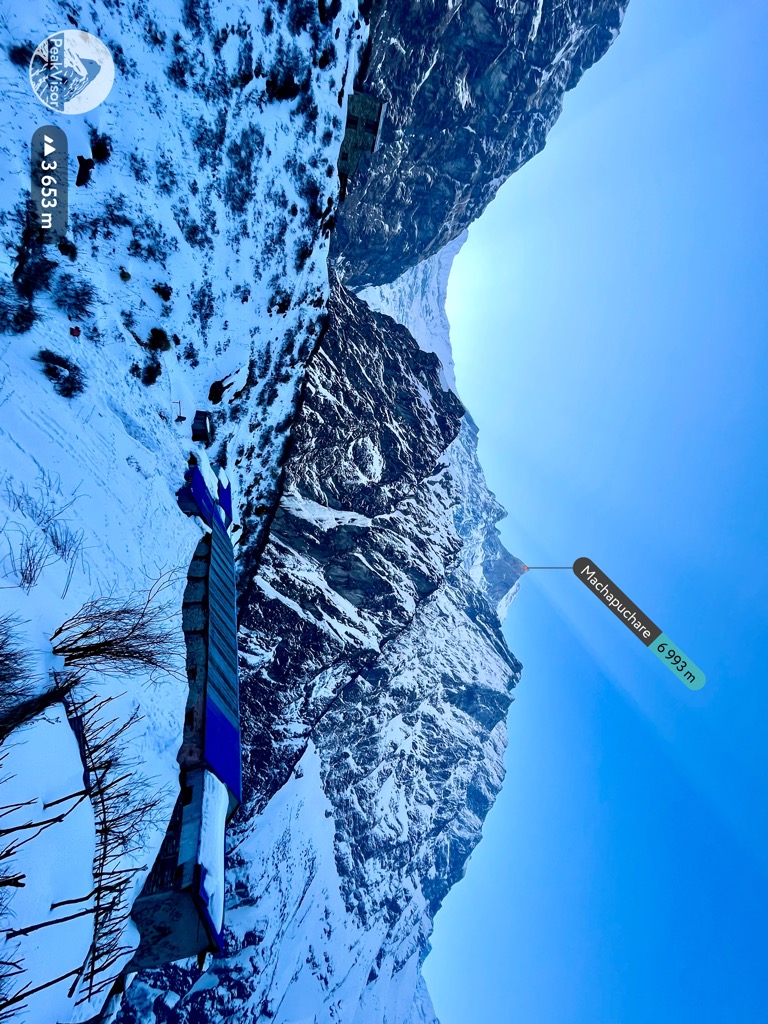 Machapuchare, viewed from Machapuchare Base Camp, is one of the stops along the Annapurna Base Camp trek. Photo: Conrad Lucas. Western Development Region