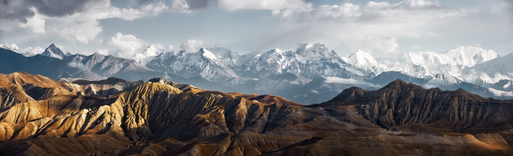 The Upper Mustang, with the Annapurna Massif behind. Western Development Region