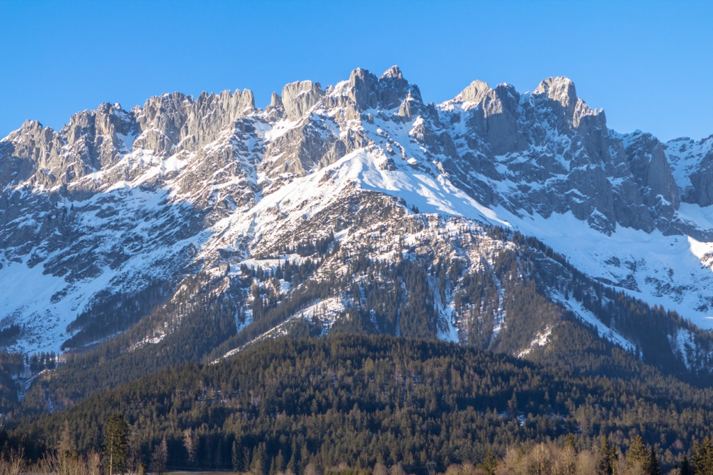 The Wilder Kaiser's sandstone and limestone composition is why it’s one of the lowest and most jagged ranges in the Alps. Wilder Kaiser