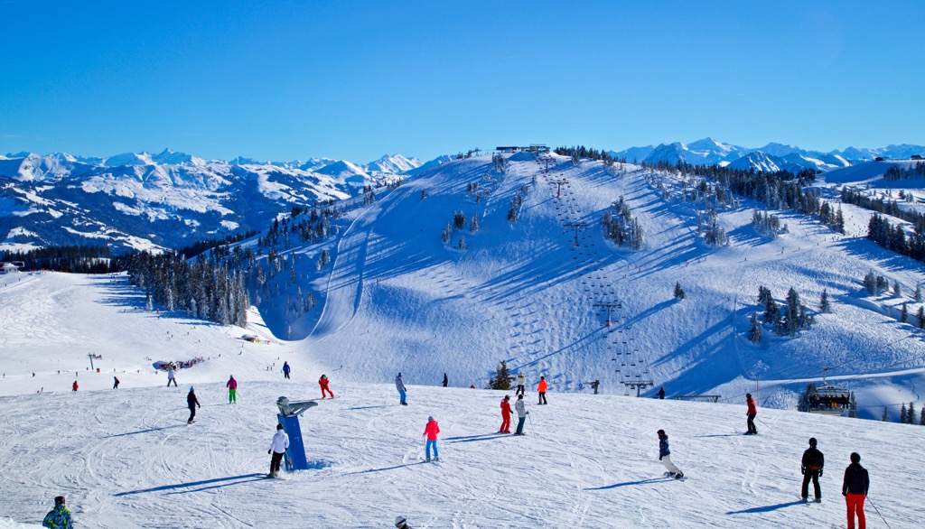 The SkiWelt Brixental is Austria’s largest interconnected ski area. Wilder Kaiser