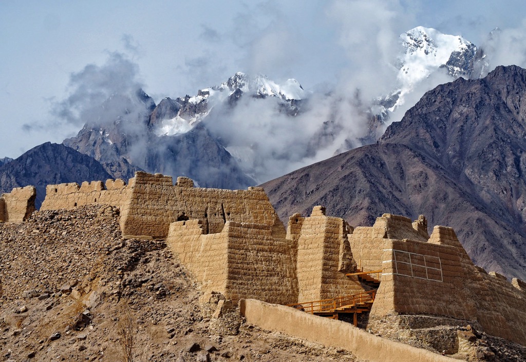 Stone fortress in Tashkurgan, Xinjiang, China