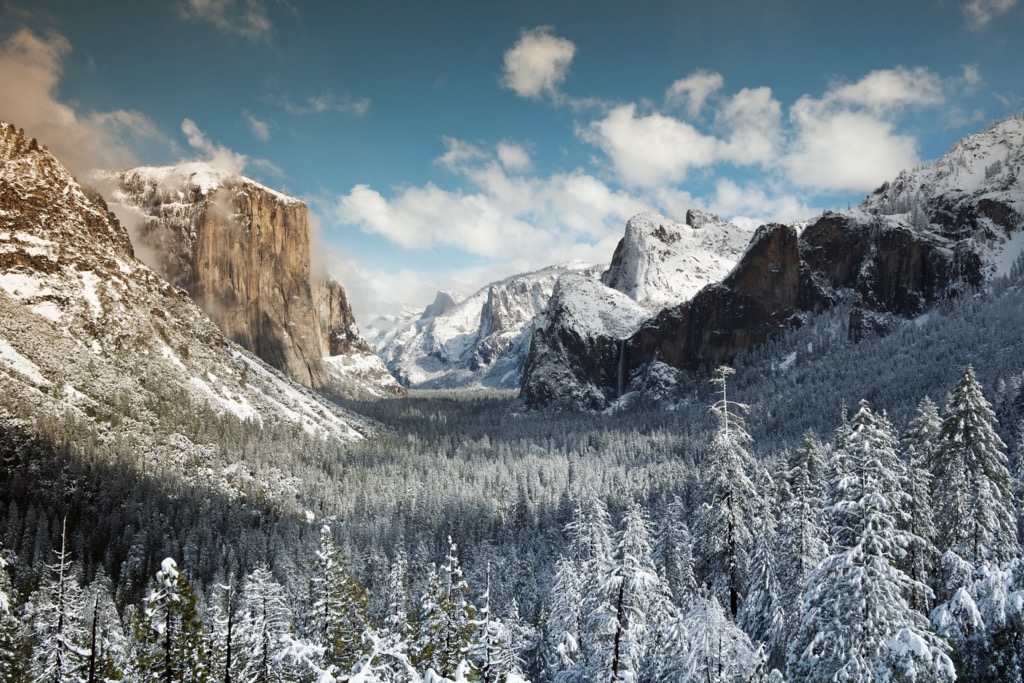 Valley fills with snow each winter