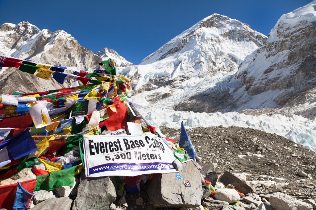 Best hiking.  EBC, at the foot of the Khumbu Icefall