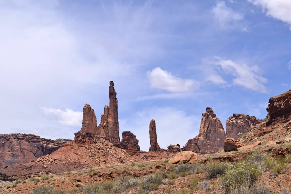 Best hiking.  Moab is teeming with towers; this particular specimen goes by the name of Zeus