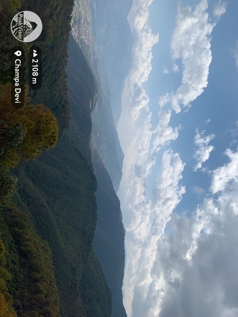 The view from Champa Devi. Kathmandu