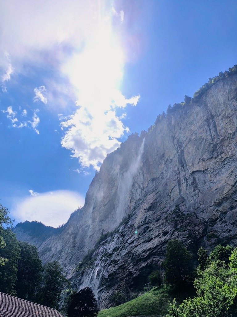 Staubbach Falls in the Lauterbrunnen Valley