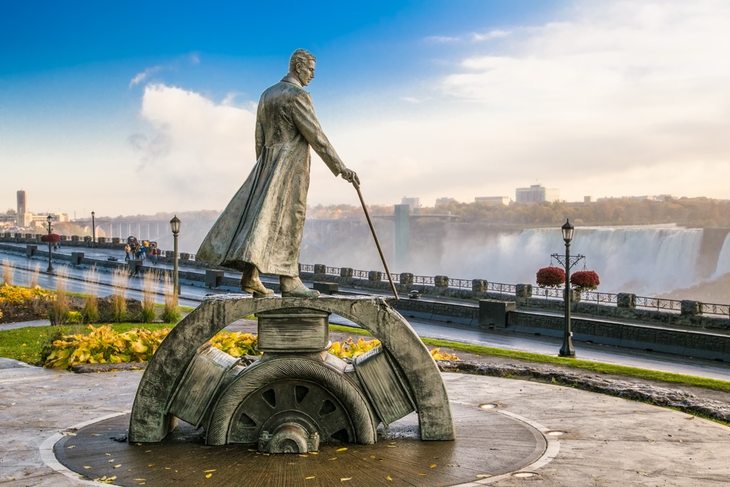 Niagara Falls, whose falling water powered the Adams Station electrical system