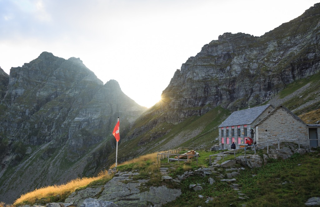 Capanna Barone in the Ticino Alps