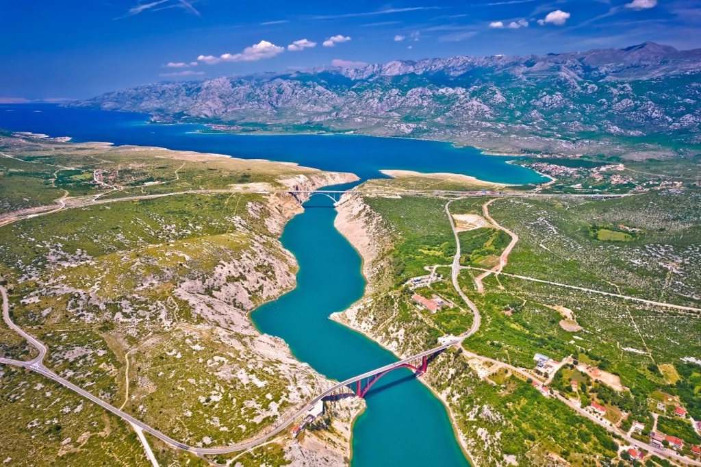 The Velebit Mountains along Croatia’s coastline