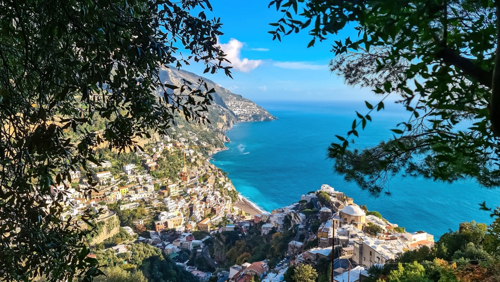The village of Positano on the unforgettable Amalfi Coast