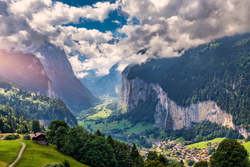 The Jungfrau above the Lauterbrunnen Valley