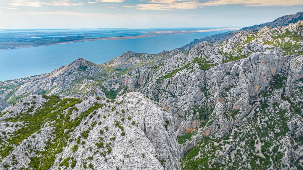 The limestone expanse of Paklenica National Park