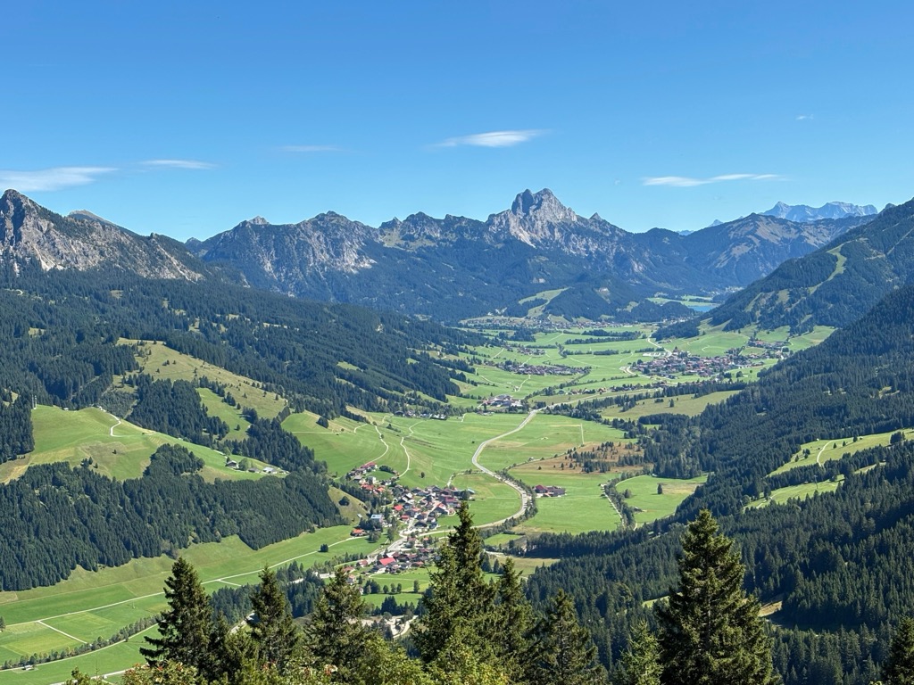 The Tannheimer Valley and its limestone towers, Tyrol, Austria