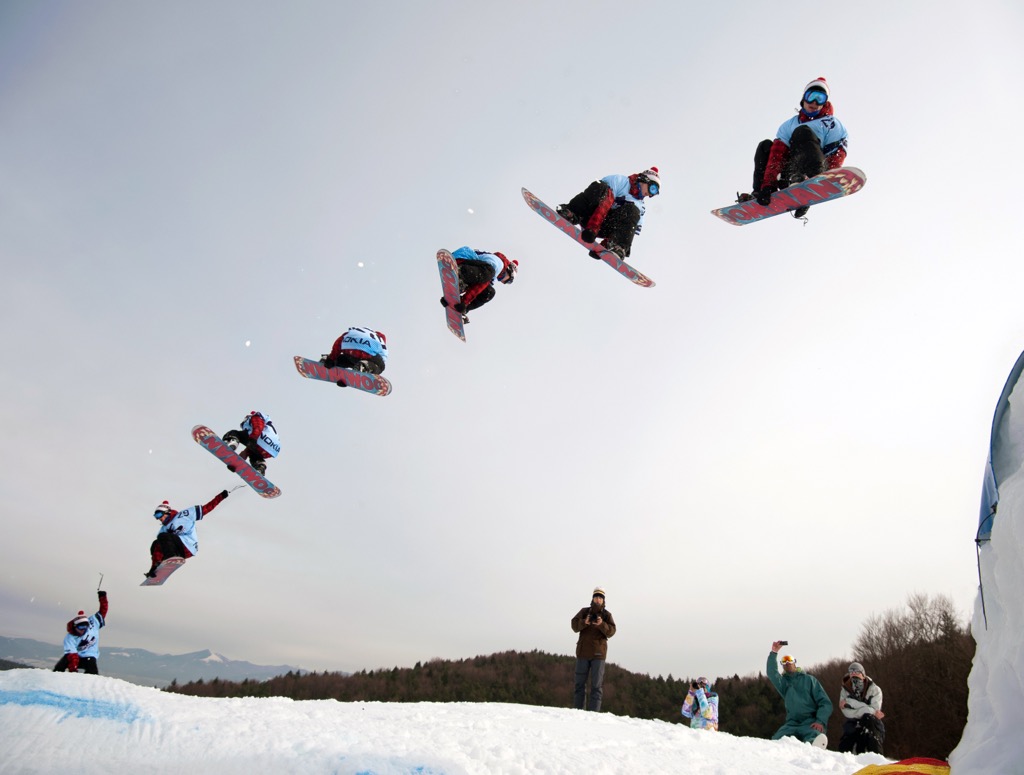 Tricks like a 360 are easier on a snowboard. Should I Ski or Snowboard?