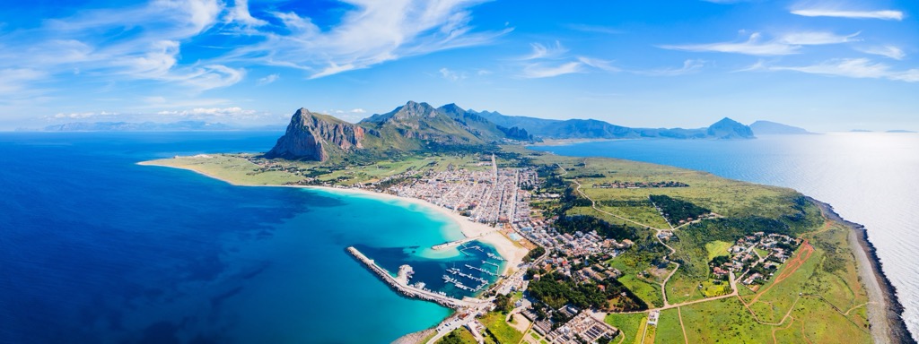 The San Vito Lo Capo peninsula with Monte Monaco, western Sicily
