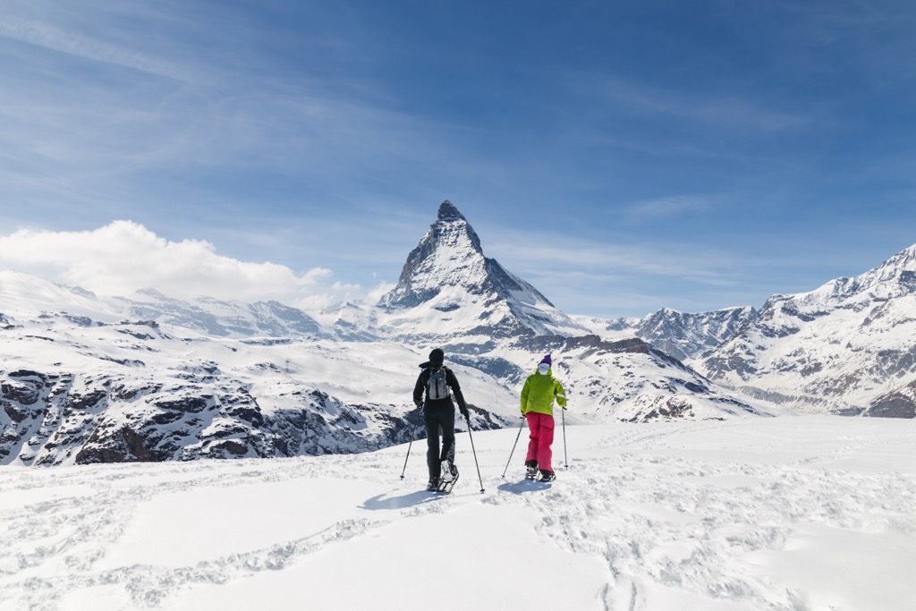 Zermatt, Switzerland.  Summer Skiing in Europe