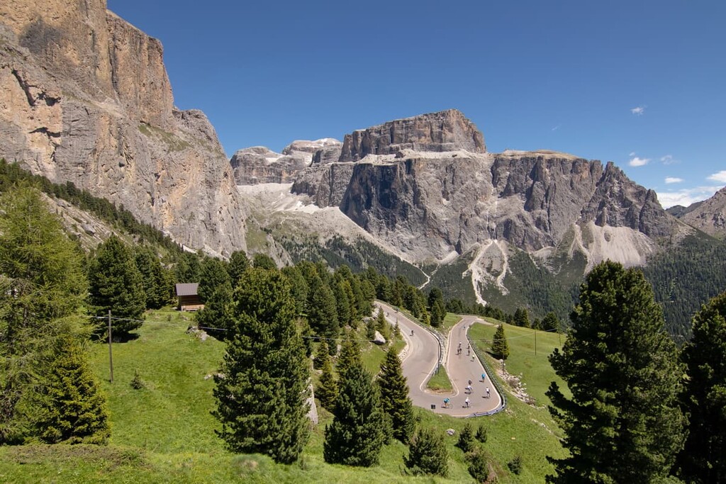 Cycling in Sellaronda, Sella Group, Dolomites