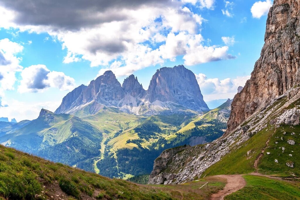 Hike to Piz Boe from Sass Pordoi, Sella Group, Dolomites