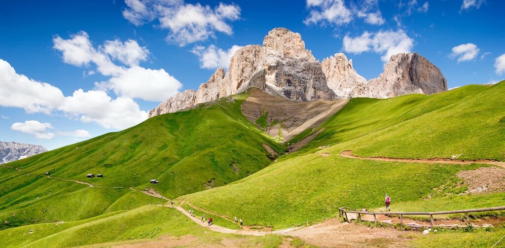 Passo Sella in Val Gardena, Sella Group, Dolomites