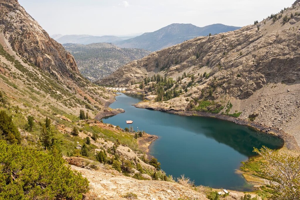 Agnew Lake along Rush Creek Trail in Inyo National Forest, California