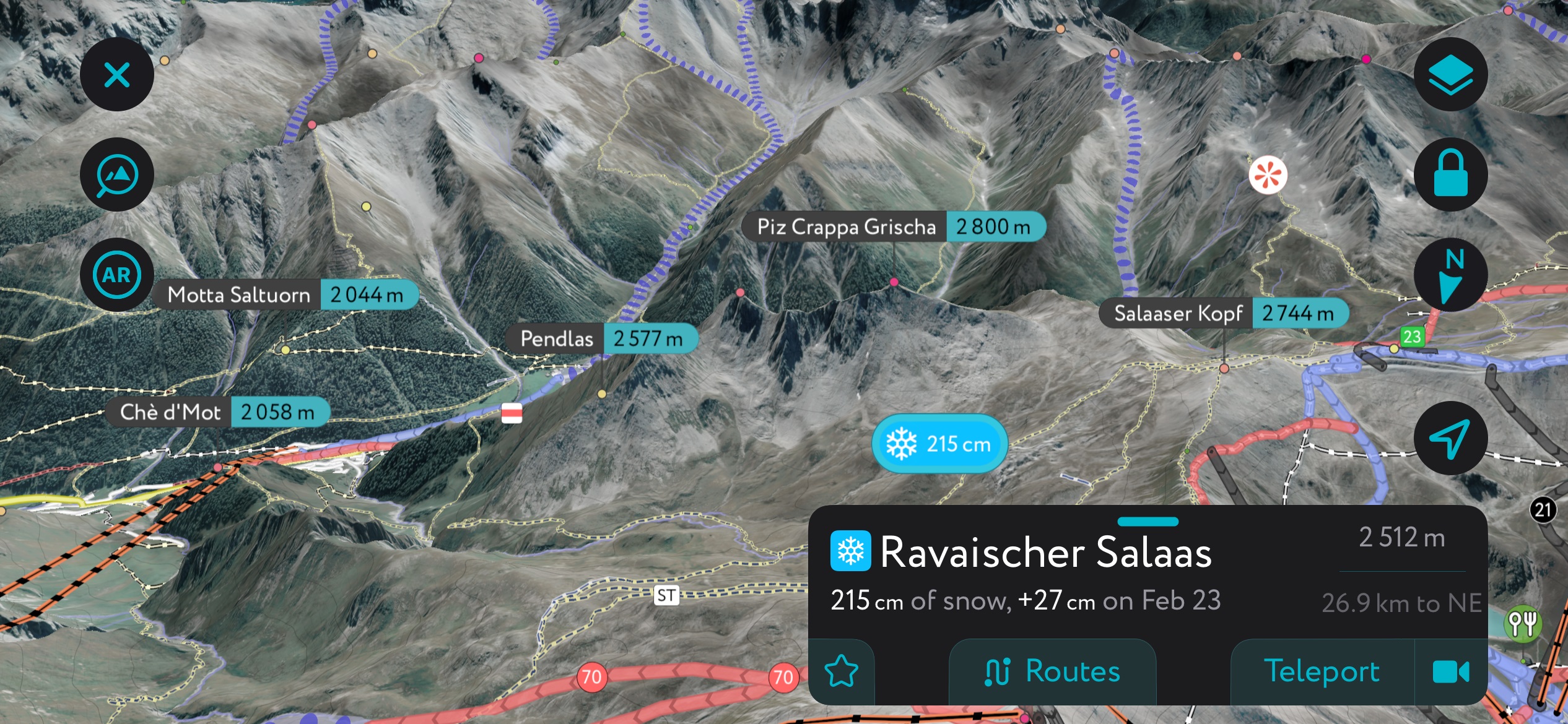 Weather station PeakVisor. Silvretta Alps