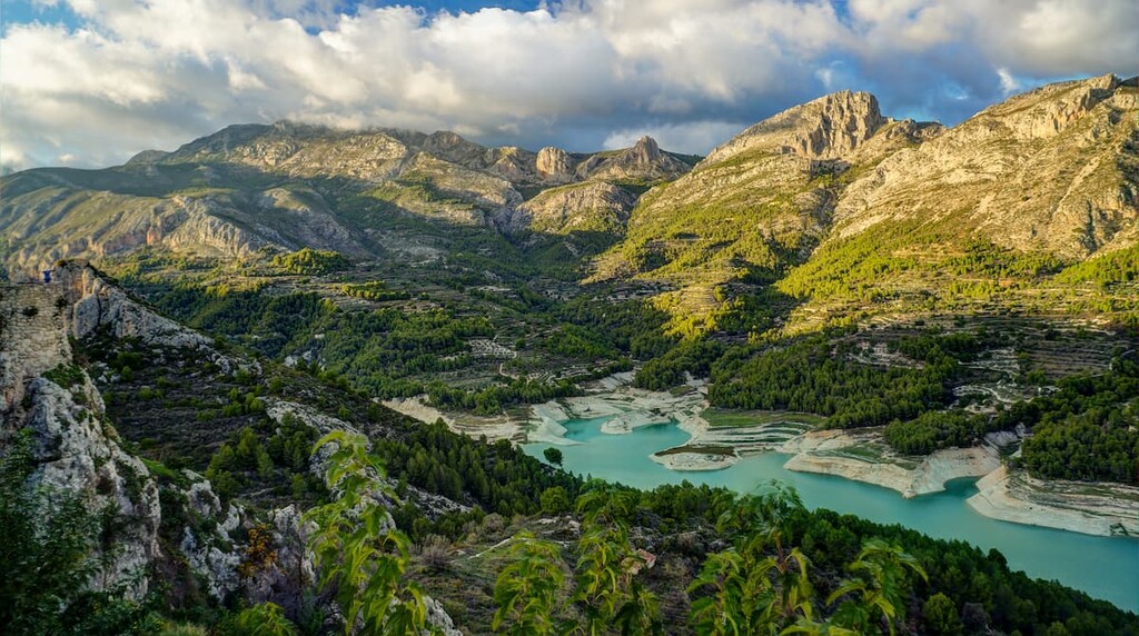 village Guadalest, Alicante, Sistema Iberico, Spain