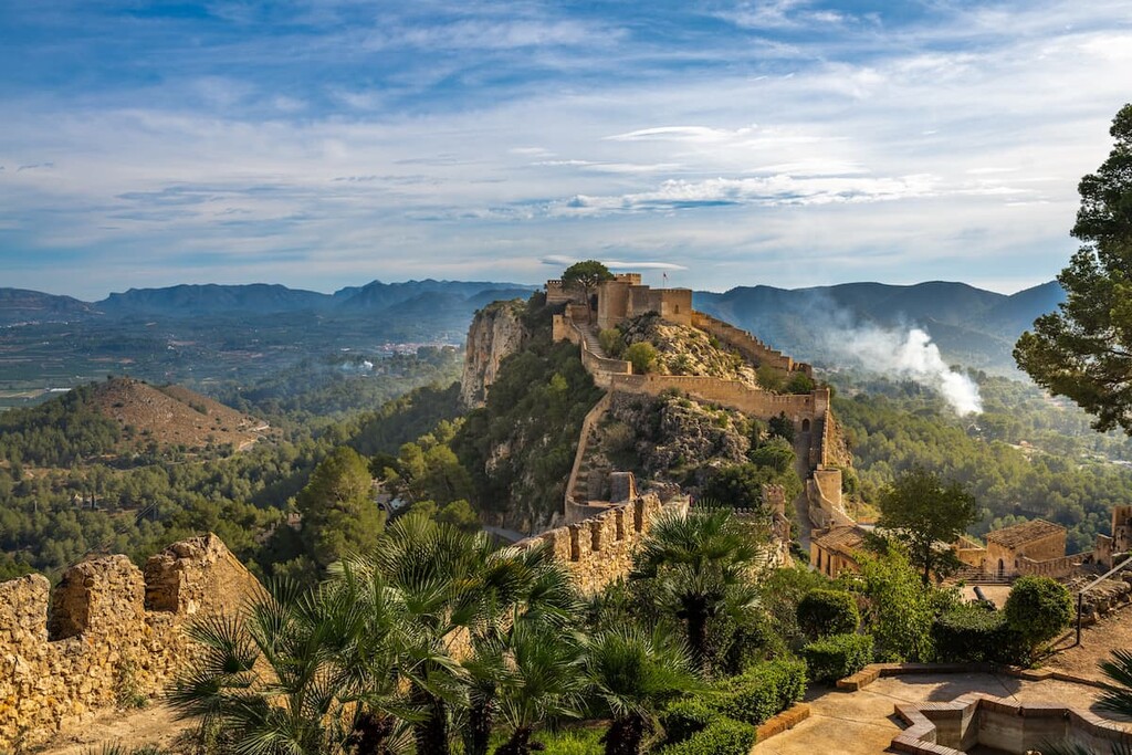 Xativa Castle, Valencia, Sistema Iberico, Spain