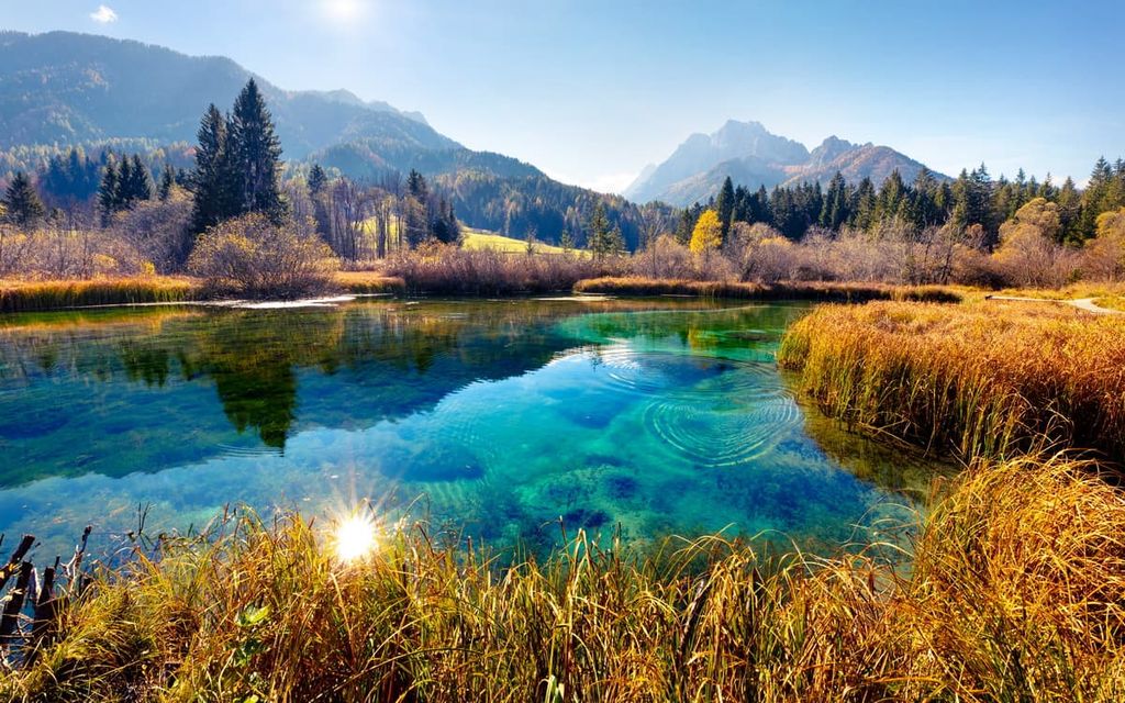 Julian Alps with Kranjska gora peak , Slovenia