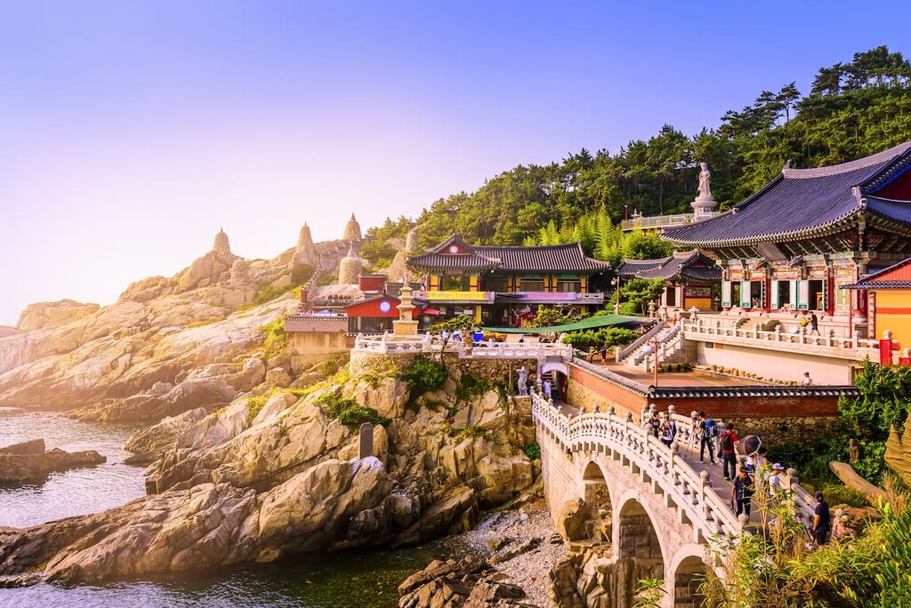 Haedong Yonggung Temple is a Buddhist temple in Gijang-gun, Busan, South Korea