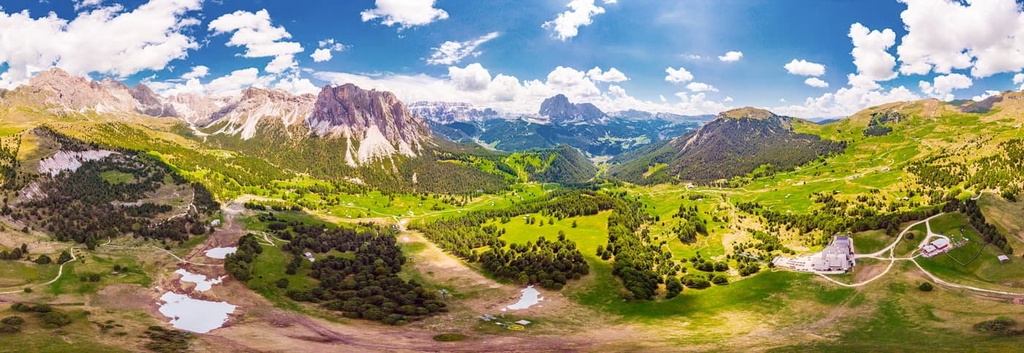village St. Cristina di Val Gardena, Bolzano, South Tyrol, Italy