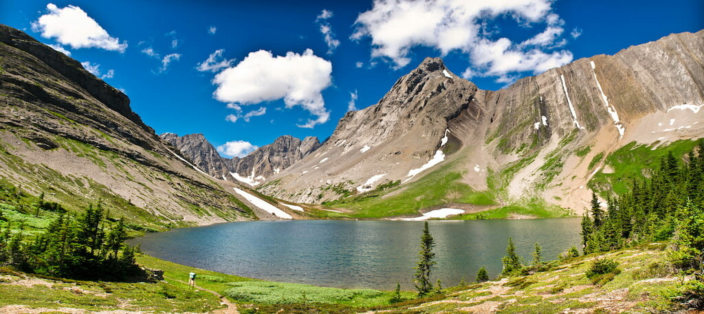 Maude Lake and Beatty Glacier, Spray Mountains, British Columbia 