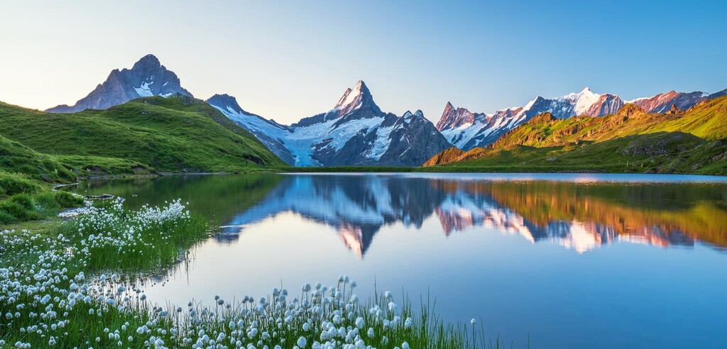 Wetterhorn, Schreckhorn, Finsteraarhorn, Switzerland