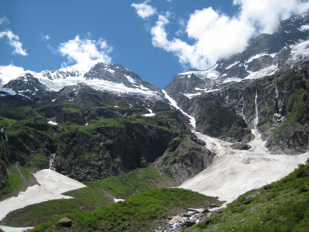 Mingyong Glacier, snow mountain, walking from Yubeng  Tibetibet, China
