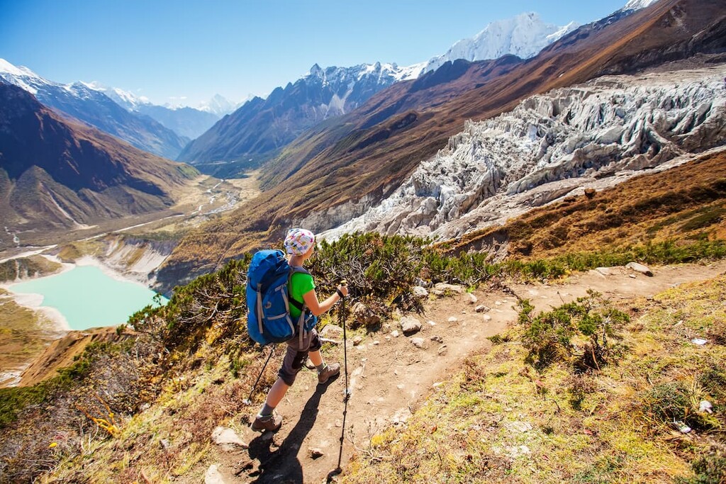 Mingyong Glacier, snow mountain, walking from Yubeng  Tibetibet, China