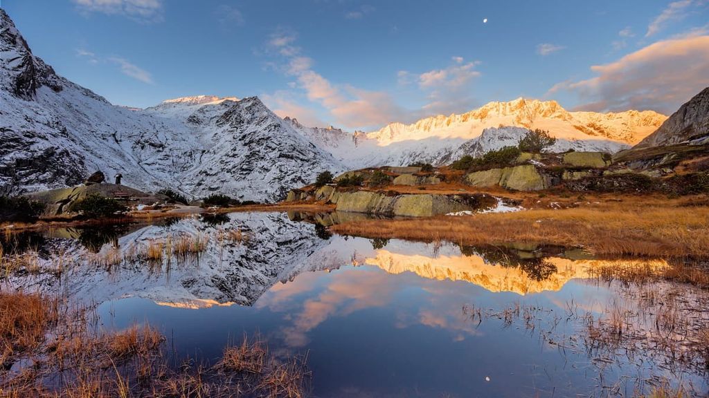 Dammastock mountain lake, Uri, Switzerland