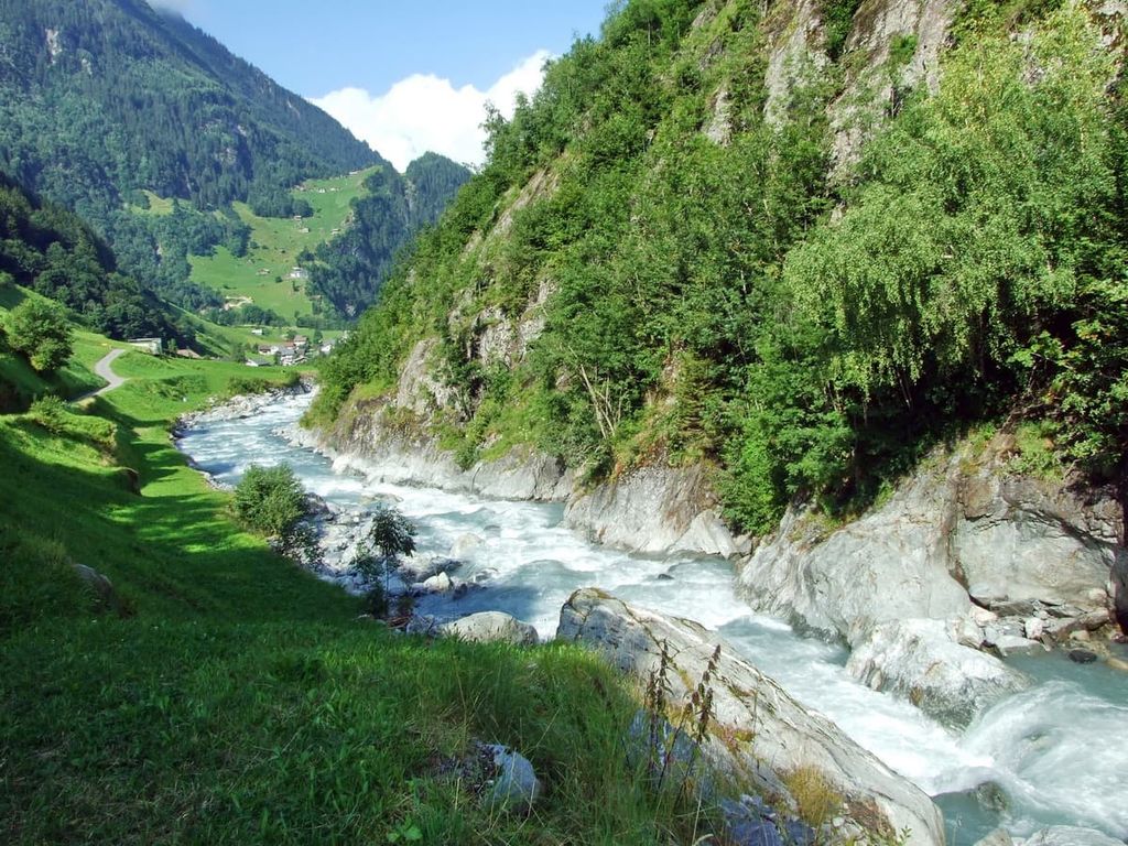 Maderanertal alpine valley , Swiss Alps, Uri, Switzerland