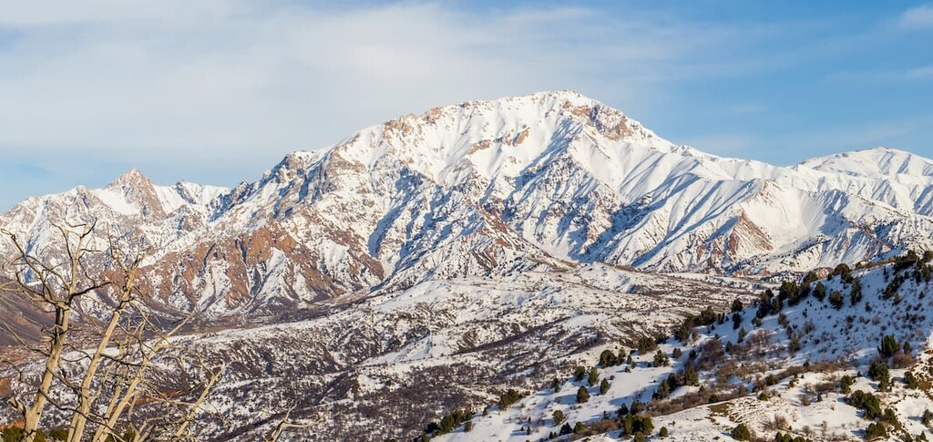 Uzbekistan, Big Chimgan, one of the highest peaks in The Chatkal Range of the Western Tien Shan