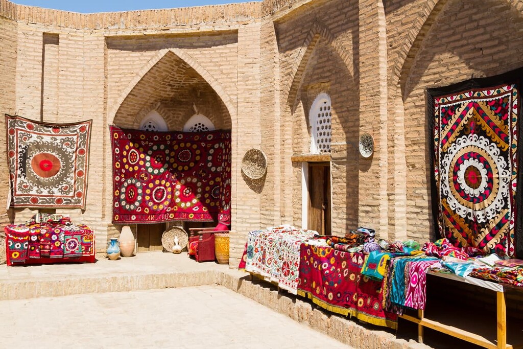 market with carpets, Bukhara, Uzbekistan