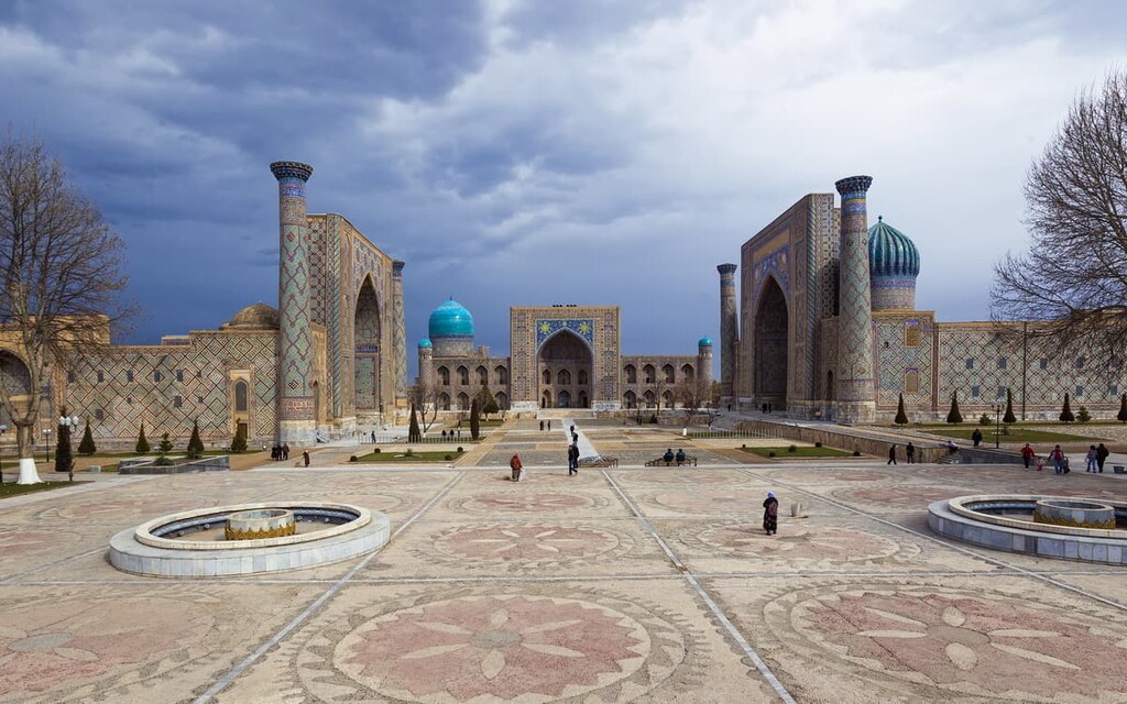 Registan Square, Samarkand, Uzbekistan, Pamir-Alai