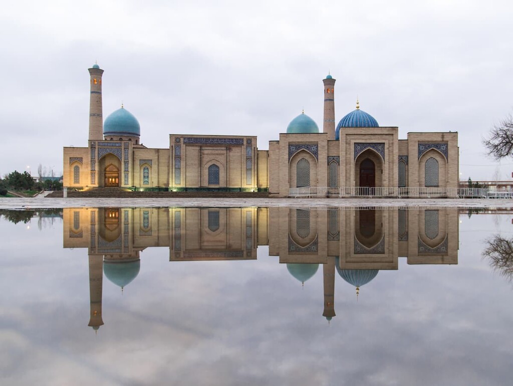 Tashkent city mosque build, Uzbekistan
